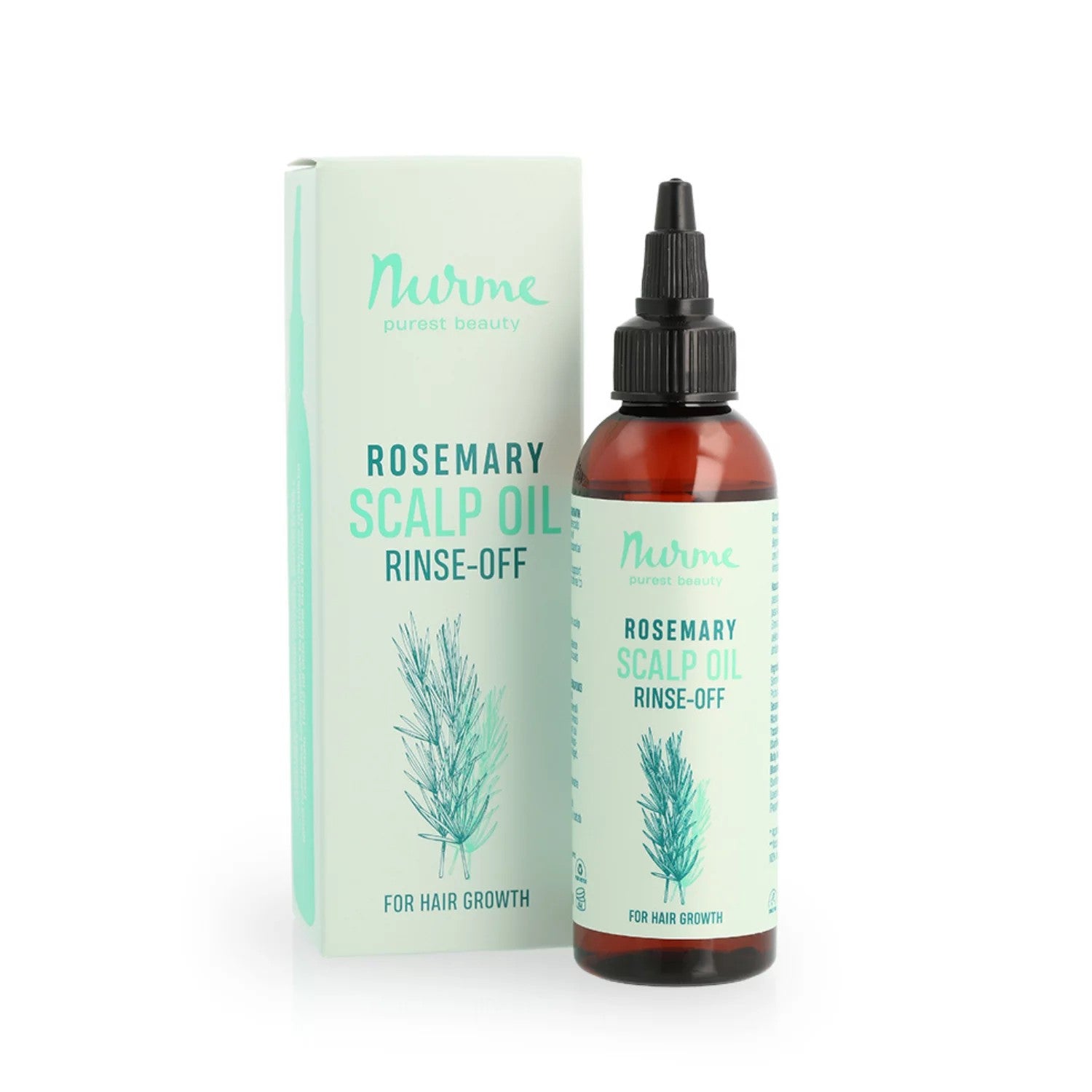 Rosemary Scalp Oil for Hair Growth 100 ml – Nurme natural scalp oil made in Estonia with jojoba, castor, and peppermint oils