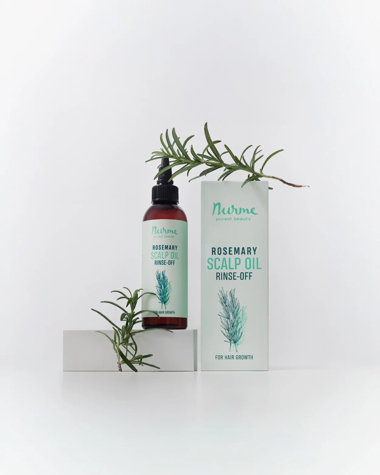 Rosemary Scalp Oil for Hair Growth 100 ml – Nurme natural scalp oil made in Estonia with jojoba, castor, and peppermint oils